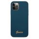 3. Guess GUHCP12LLSLMGBL iPhone 12 Pro Max 6.7" blue/blue hardcase Metal Logo Script