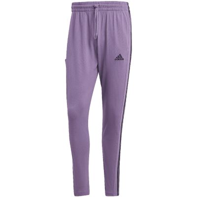 6. adidas Essentials Single Jersey Tapered Open Hem 3-Stripes M Pants IJ8699