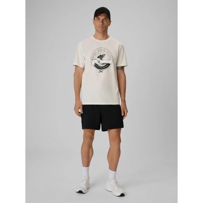 4. Men's regular printed T-shirt 4F 4FRSS26TTSHM4298-11S