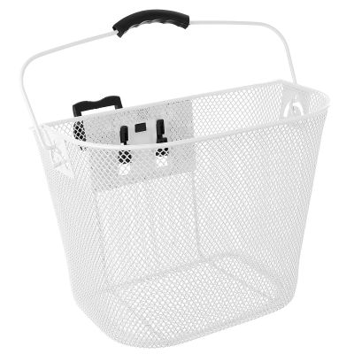 2. FRONT BICYCLE BASKET CLICK-MOUNTED WHITE