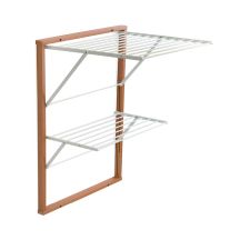 ARREDAMENTI KEVIN Wall-Mounted Clothes Dryer - 64 x 67 cm, Brown
