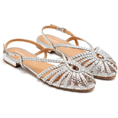 2. Gioseppo HINGHAM Silver Women's Shoes (75440-P-Silver)