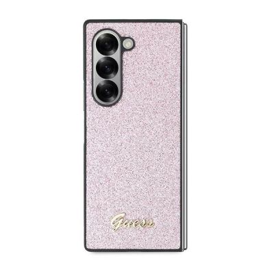 2. Guess 4G Glitter Script Case for Samsung Galaxy Z Fold 6 - Pink