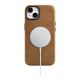 17. iCarer Oil Wax Premium Leather Case iPhone 14 Plus Magnetic Leather Case with MagSafe Brown (WMI14220703-TN)