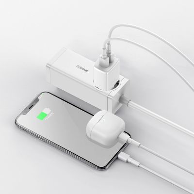 11. Baseus Compact charger 2x USB 10.5W white (CCXJ010202)