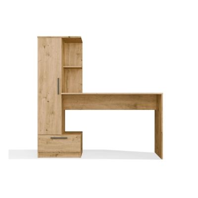 COSMO OAK ARTISAN Desk + Shelf Set
