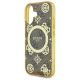 6. Guess IML Peony On 4G Background MagSafe iPhone 16 Case - Brown