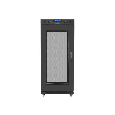LANBERG FLOOR RACK CABINET 19" 27U 600X800 PERFORATED DOOR LCD BLACK FF01-6827-23BL (FLAT PACK)