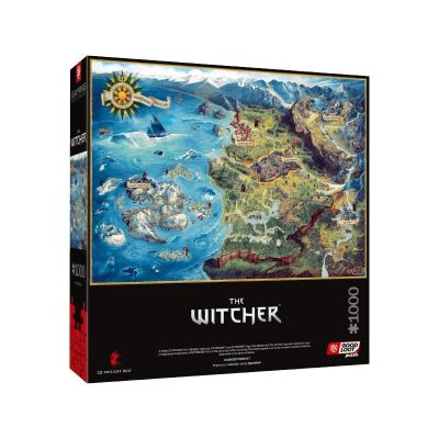 3. Puzzle Good Loot: The Witcher - The Northern Realms Map, 1000 pieces