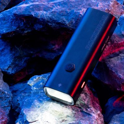 9. Rockbros RHL600 front bicycle light 600lm 2600mAh IPX6 - black