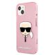 2. Karl Lagerfeld Glitter Karl's Head Case for iPhone 13 mini - Pink