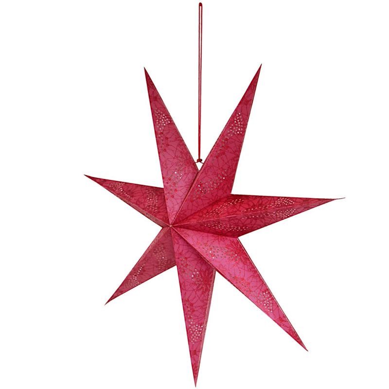 3. DECORATIVE PAPER STAR 45CM RED