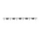 7. MACLEAN WALL ORGANIZER FOR GARDEN TOOLS AND MOPS, STEEL, WITH HOOKS, MAX LOAD 20KG, WIDTH 60CM MC-185