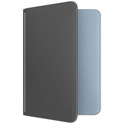 Uniq Belmont Passport Case with Apple Find My RFID Blocking Gray Blue