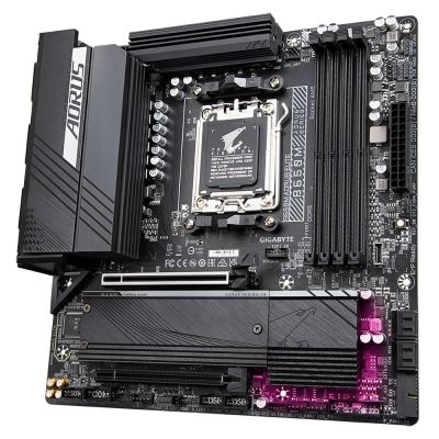 12. Gigabyte B650M AORUS ELITE Motherboard (B650, AM5, mATX, DDR5)