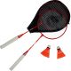 BADMINTON SET IN RED ORANGE ENERO 105 CASE