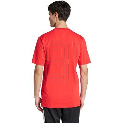 3. adidas Logo Graphic Men's T-Shirt Red JJ3934
