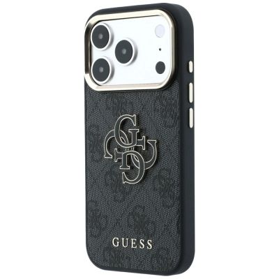 2. Guess 4G & Big Resin Logo Case for iPhone 17 Pro Max / 18 Pro Max - Black