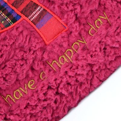5. XMAS RUBBER HOT WATER BOTTLE 2L RED