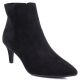 6. Women's insulated ankle boots with a low heel, suede, black, Sergio Leone BT-65