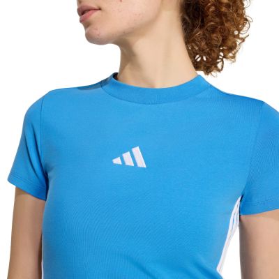 5. adidas Essentials 3-Stripes Slim Baby T-shirt Light Blue KD2341