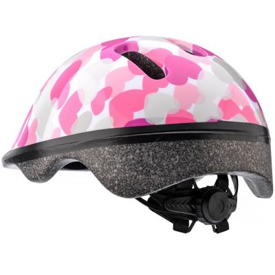 13. Meteor KS06 Hearts pink bike helmet size S 48-52cm Jr 24819