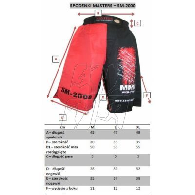 5. Shorts for MMA Masters SM-2000 M 062000-M