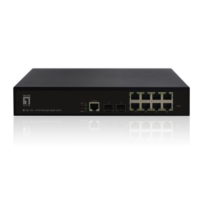 10-port managed gigabit switch L2, 2x GE SFP Manufacturer: LEVELONE (GEL-1061V2)