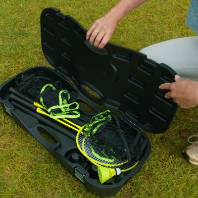 45. VIRTUFIT 2-IN-1 PORTABLE BADMINTON AND TENNIS SET - INCLUDES CASE AND RACKETS