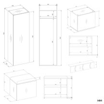 Hallway unit HAGA IV 3SZ1W ARTISAN