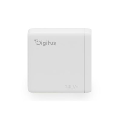 5. Digitus GaN II Wall Charger 140W | 3x USB-C, 1x USB-A | PD 3.0, QC 3.0 | White