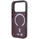 7. BMW M IML Frosted Metal Logo & Trims MagSafe Case for iPhone 17 Pro Max / 18 Pro Max - Burgundy