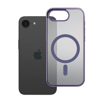 4. 3mk Frosty MagCase for Apple iPhone 16E - purple