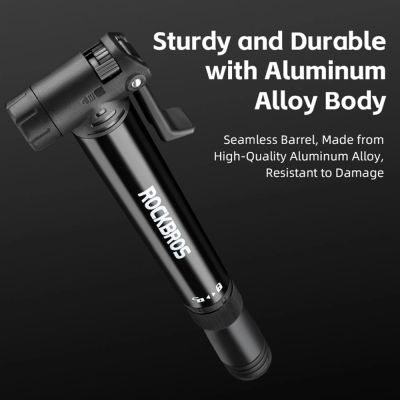 7. Rockbros 42320010001 Bicycle Pump Hand + Screwdriver - Black