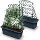 8. BLOMA ANTHRACITE FLOWERPOT WITH PERGOLA