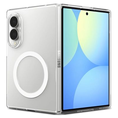 2. Spigen AirSkin MagFit MagSafe Case for Samsung Galaxy Z Fold 8 - Clear and White