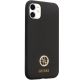 4. Guess GUHCN614DGPK Case for iPhone 11 / Xr - Black Silicone Logo Strass 4G