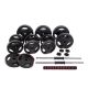 3. BODY SCULPTURE SET 2 IN 1 BAR BELL AND DUMBBELL 40KG BW 7540