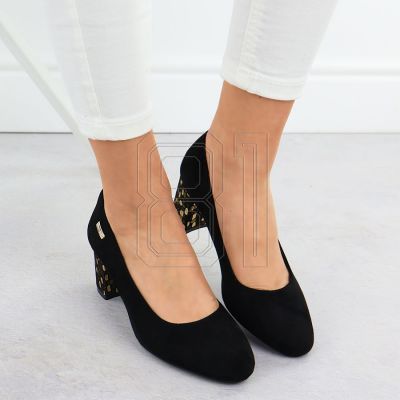 18. Suede high heel pumps Sergio Leone W SK314D black