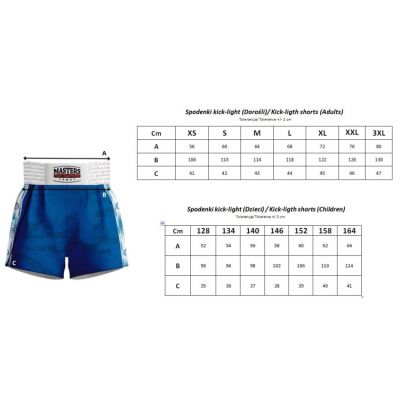3. Kick Light Training Shorts MASTERS (WAKO APPROVED)