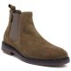 Men's leather Chelsea boots, khaki, Big Star UU174277