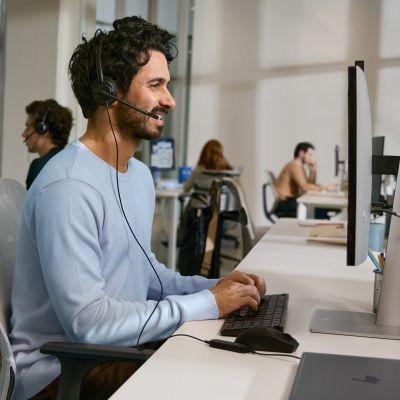 15. HP Poly Mission 425 Wired USB Stereo Headset (Multi-Pack)