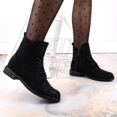 4. Boots with zircons Potocki W WOL176 black