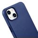 9. iCarer Case Leather cover for iPhone 14 case made of natural leather blue (WMI14220705-BU) (MagSafe compatible)