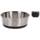 3. DOG AND CAT BOWL STAINLESS STEEL 14X5CM RUBBER BASE DOGS COLLECTION