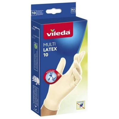 Vileda Natural Latex Latex Gloves M/L 10 pcs.
