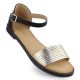 4. Filippo DS6917 women's black and gold sandals