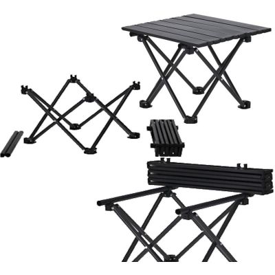 18. 3-in-1 FOLDABLE TRAVEL SET: TABLE AND 2 CHAIRS REDCLIFFS BEIGE