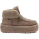 6. Big Star UU274215 Women's Waterproof Beige Platform Ankle Boots