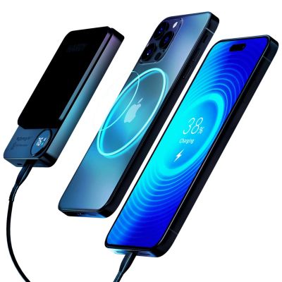 3. Powerbank 3mk HARDY MagSynergy Ni+ 5,000mAh 22.5W USB 1C1L - black